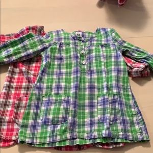 Two carters flannel shirts